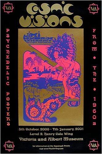 Hapshash and the Coloured Coat Jimi Hendrix Cosmic Visions Exhibition Poster