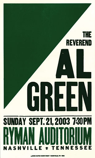 Hatch Show Print Al Green Poster