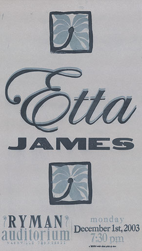 Hatch Show Print Etta James Poster