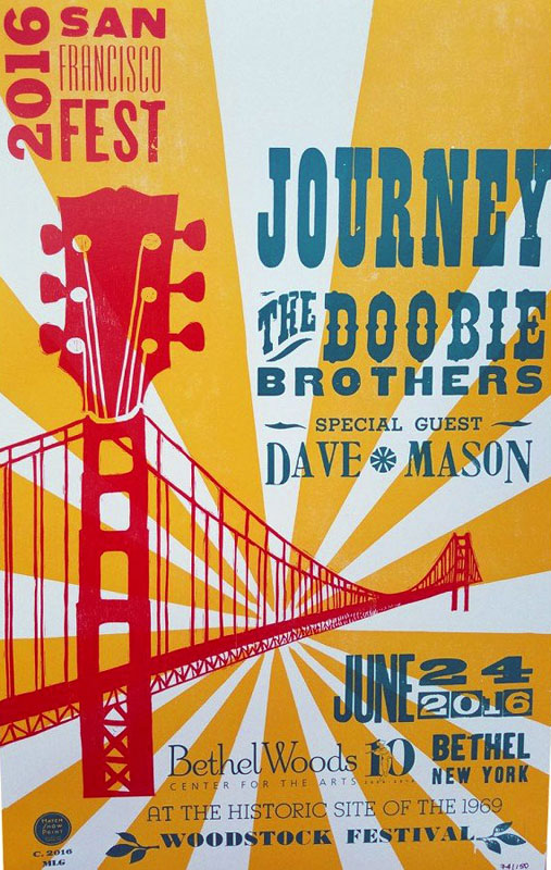 Hatch Show Print Journey with The Doobie Brothers Poster