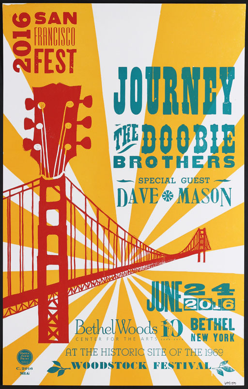 Hatch Show Print Journey with The Doobie Brothers Poster