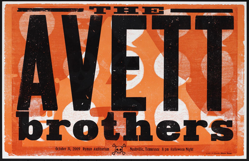 Hatch Show Print The Avett Brothers Halloween Poster