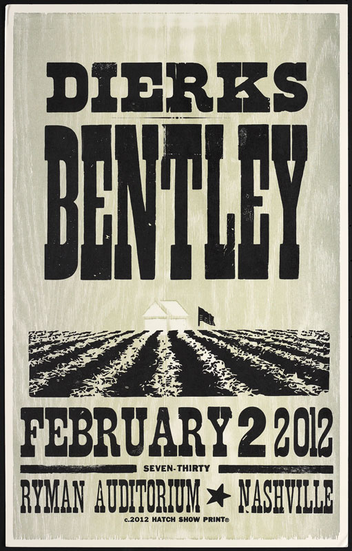 Hatch Show Print Dierks Bentley Poster