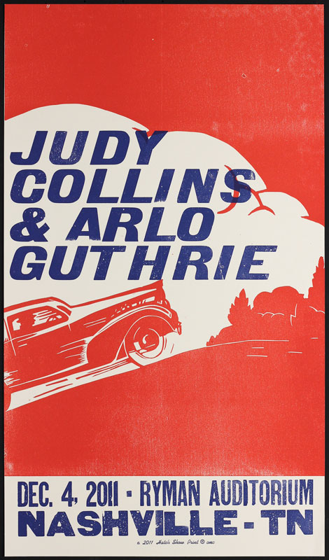 Hatch Show Print Judy Collins and Arlo Guthrie Poster