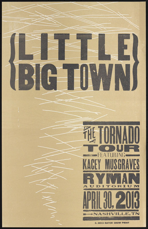 Hatch Show Print Little Big Town Kacey Musgraves Poster