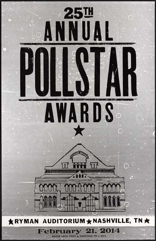 Hatch Show Print Pollstar Awards Poster