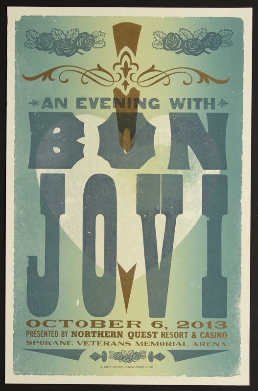 Hatch Show Print Bon Jovi Poster