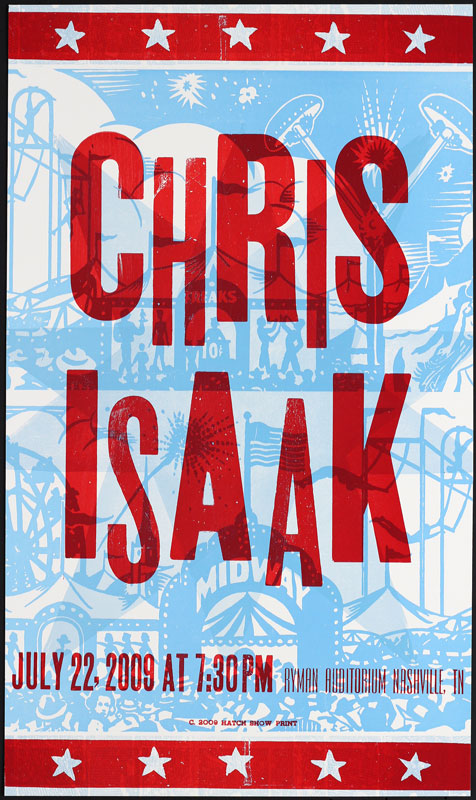 Hatch Show Print Chris Isaak Poster