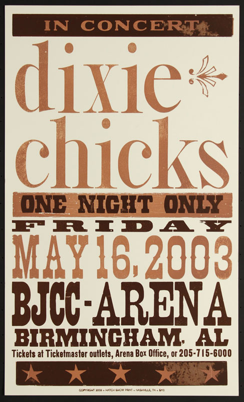 Hatch Show Print Dixie Chicks Poster