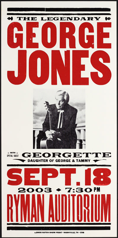 Hatch Show Print George Jones Poster