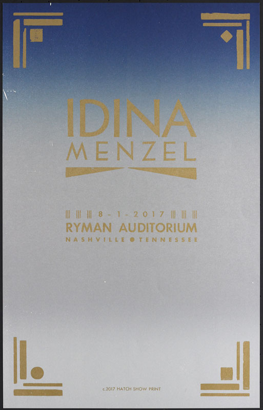 Hatch Show Print Idina Menzel Poster