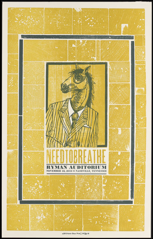 Hatch Show Print Needtobreathe Poster