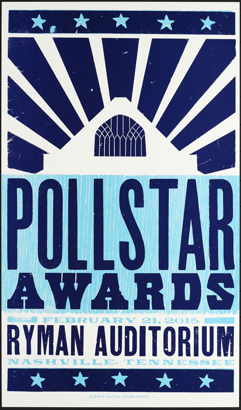 Hatch Show Print Pollstar Awards Poster