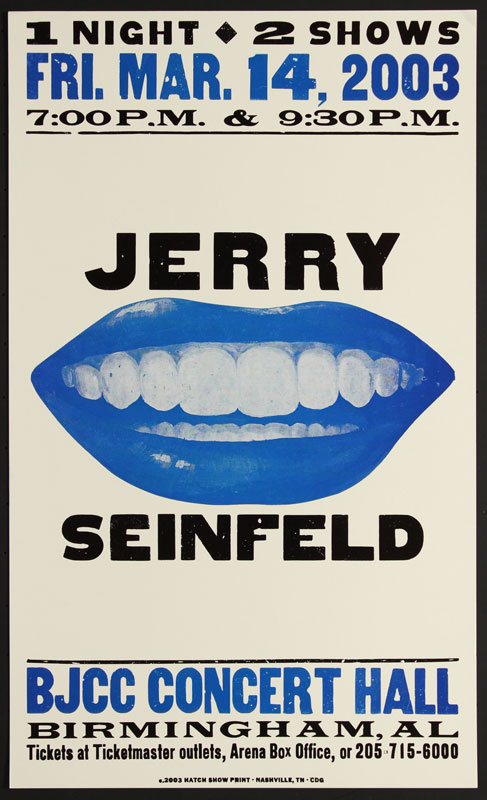 Hatch Show Print Jerry Seinfeld Poster