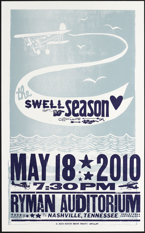 Hatch Show Print The Swell Season Poster