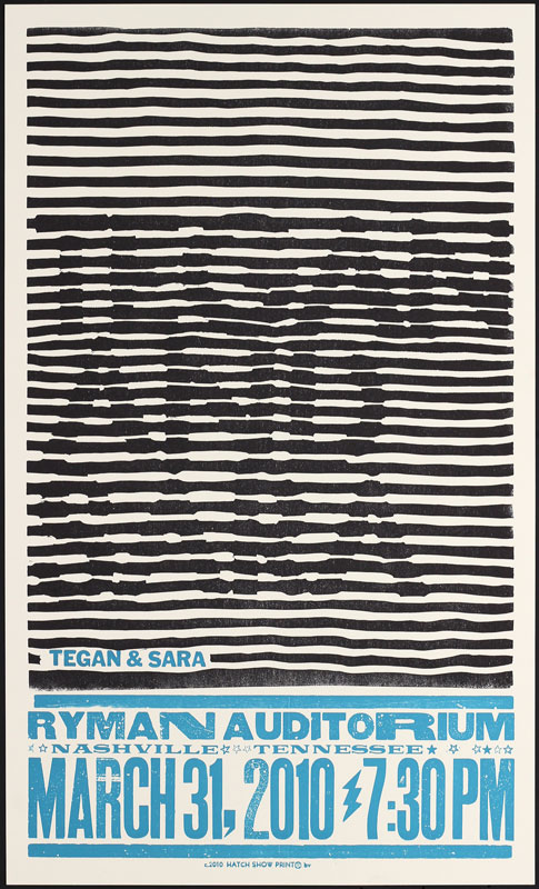 Hatch Show Print Tegan and Sara Poster