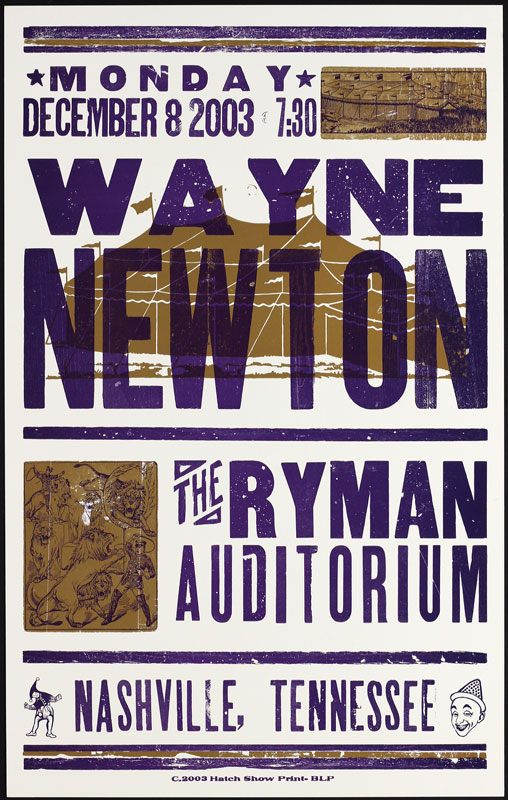 Hatch Show Print Wayne Newton Poster