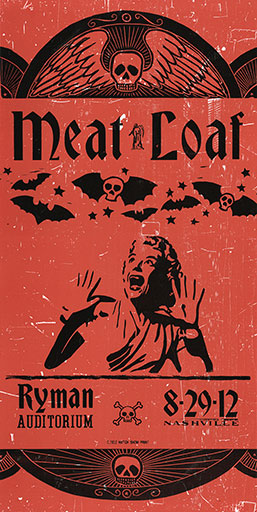 Hatch Show Print Meat Loaf Poster
