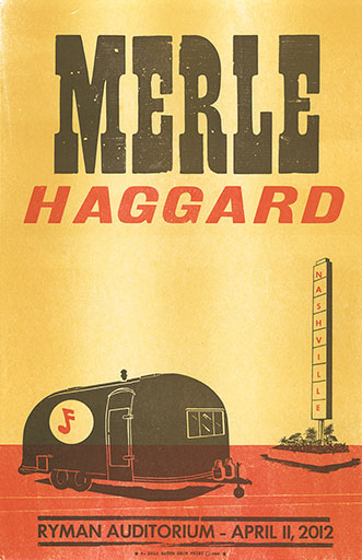 Hatch Show Print Merle Haggard Poster