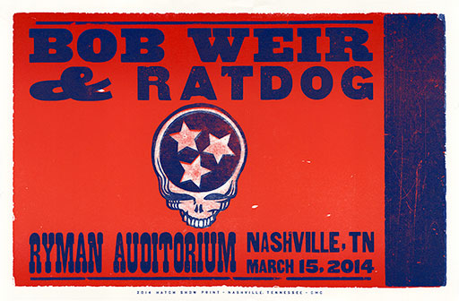 Hatch Show Print Bob Weir and RatDog Poster