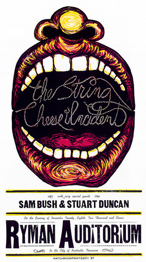 Hatch Show Print String Cheese Incident Poster