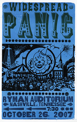 Hatch Show Print Widespread Panic 2007 Poster
