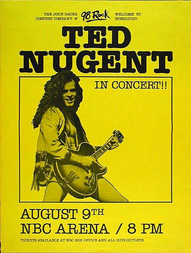 Ted Nugent in Hawaii Poster