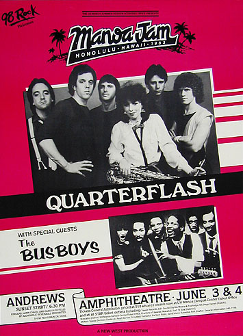 Quarterflash in Hawaii Poster