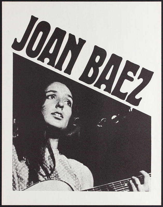 Late 1960's Joan Baez Headshop Poster