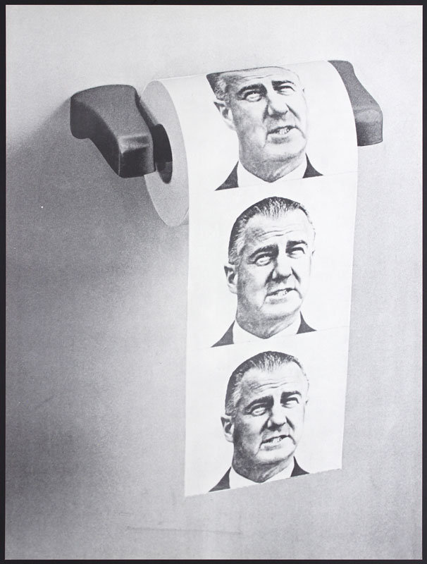 1970 Spiro Agnew Toilet Paper Poster