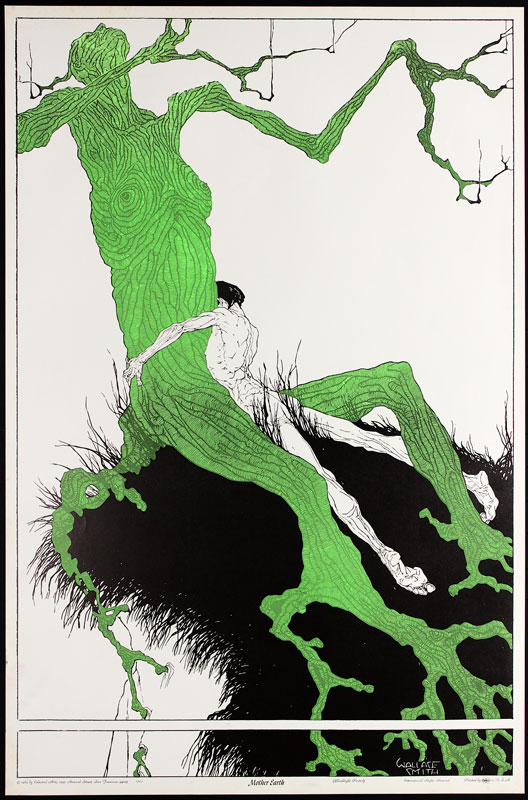 Wallace Smith Mother Earth - Incredible Blacklight  Poster