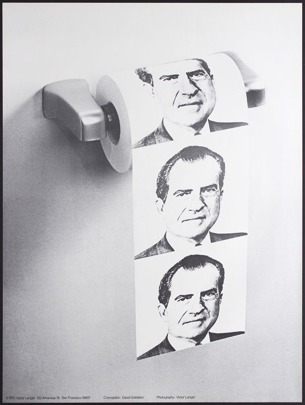 1970 Richard Nixon Toilet Paper Poster