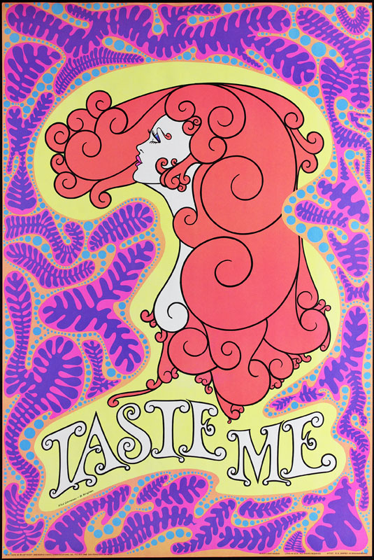 Taste Me - Classic Blacklight  Poster