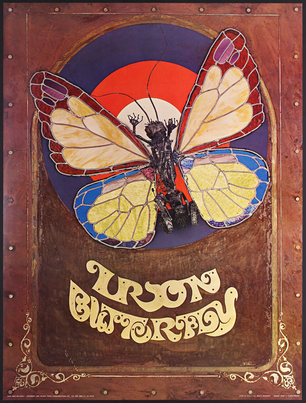 Rare Classic Iron Butterfly Poster