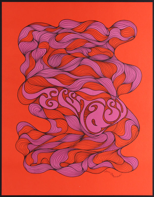 Simeon O'Marshall Ecstasy - Rare Psychedelic Headshop Poster