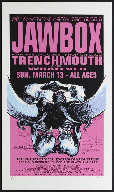 Derek Hess Jawbox Poster