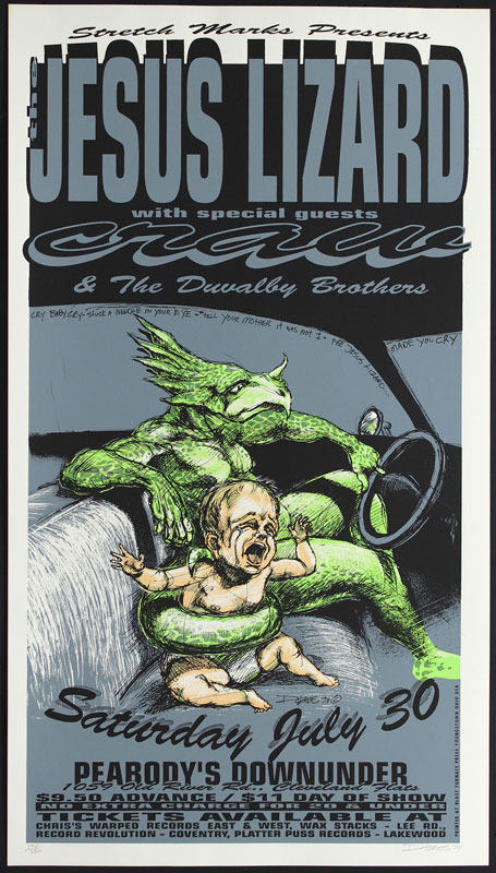 Derek Hess The Jesus Lizard Poster