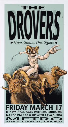 Derek Hess The Drovers Poster