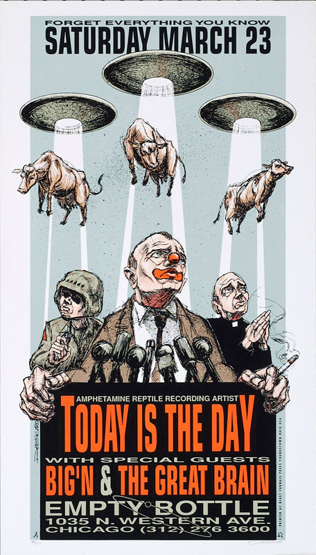 Derek Hess Today Is The Day Poster