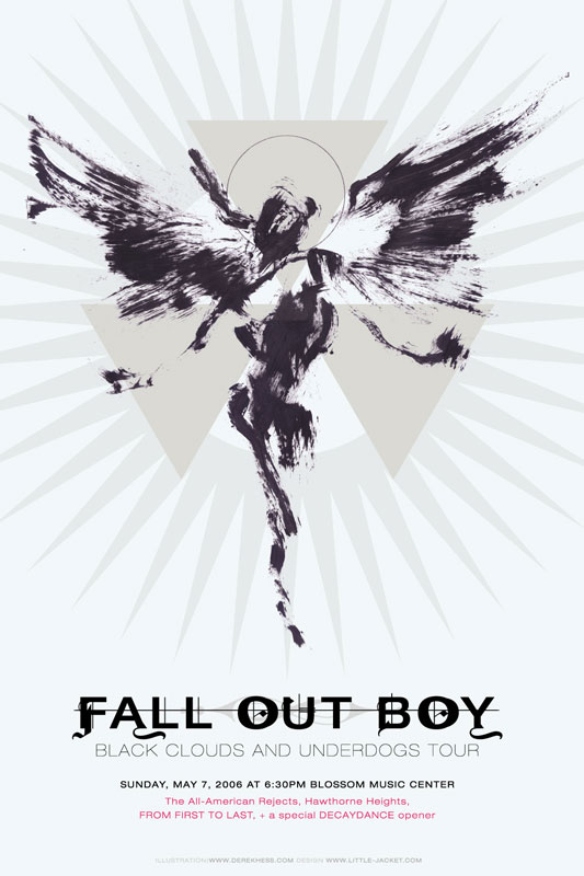 Derek Hess Fall Out Boy Poster