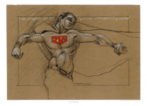 Derek Hess Superman Man of Steel Movie Poster