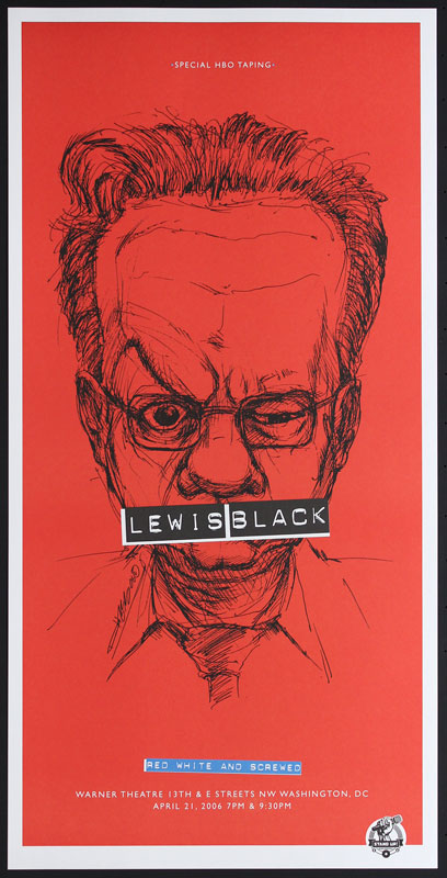 Derek Hess Lewis Black Poster