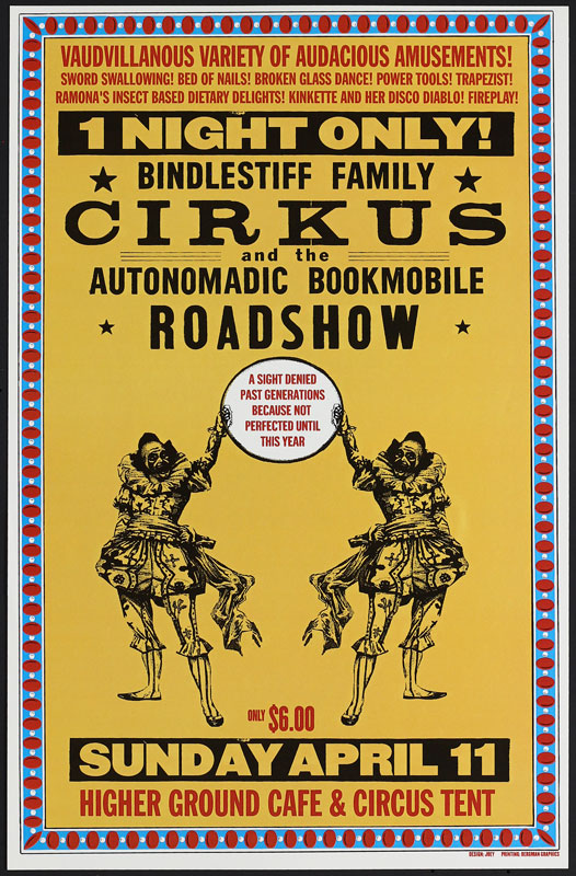 Bindlestiff Family Cirkus Poster