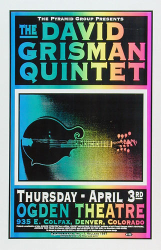 Jeff Holland David Grisman Quintent Poster