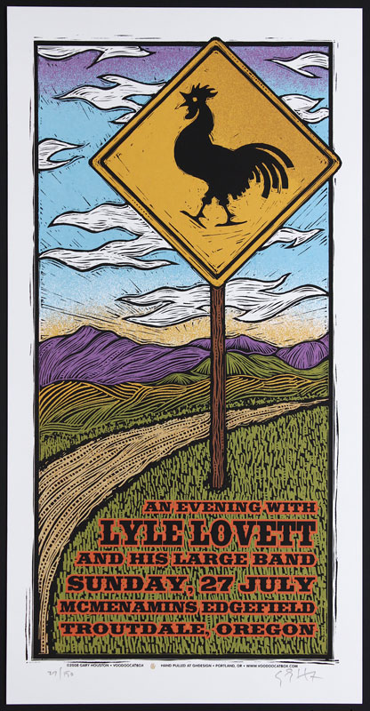Gary Houston Lyle Lovett Poster
