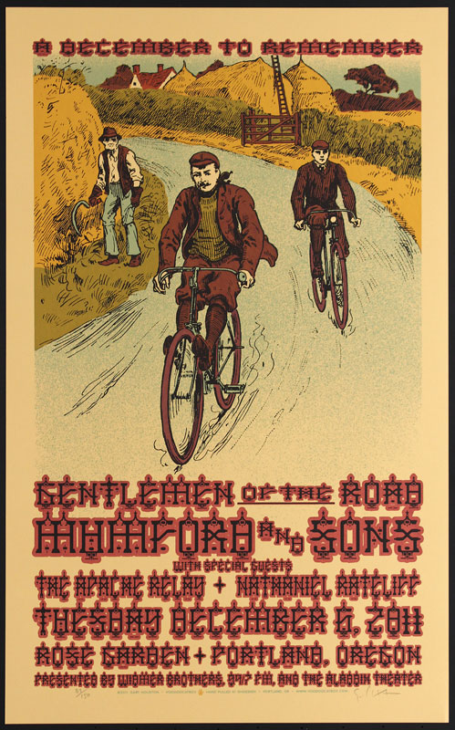 Gary Houston Mumford and Sons - Gentlemen of the Road Poster