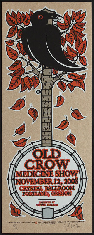 Gary Houston Old Crow Medicine Show Poster