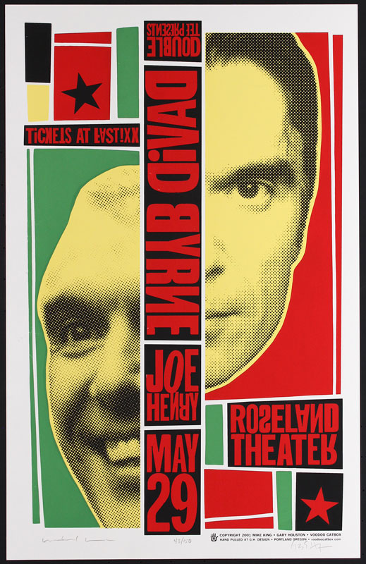 Mike King and Gary Houston David Byrne Poster