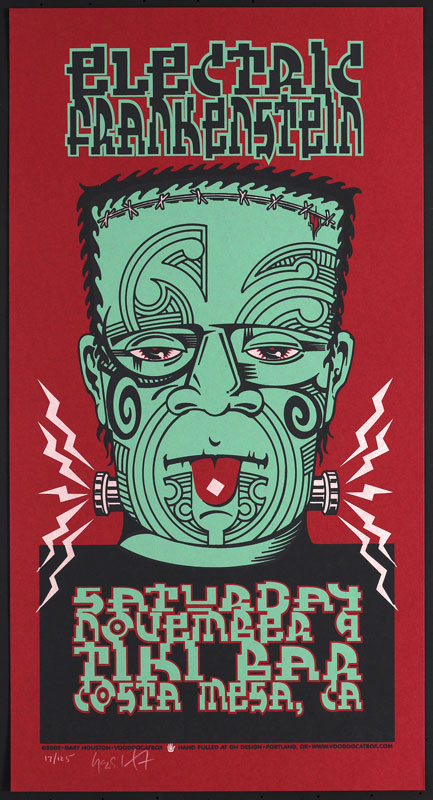 Gary Houston Electric Frankenstein Poster
