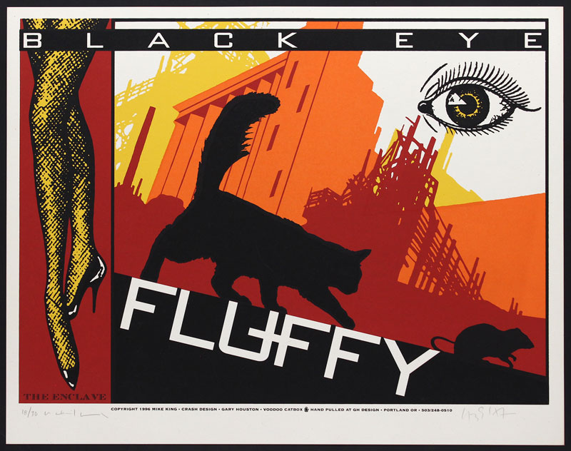 Mike King and Gary Houston Fluffy - Black Eye Album Promo Poster